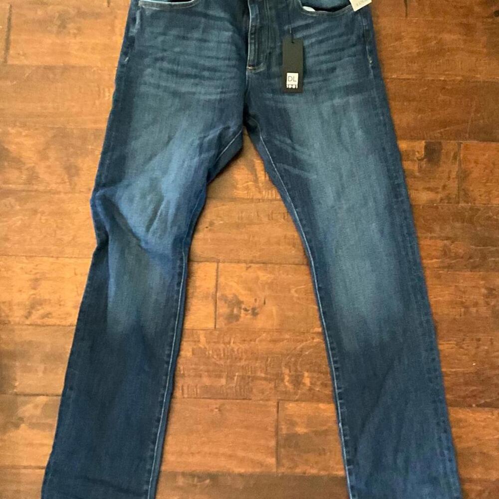 Russell Denim DL1961 Dark Wash Jeans 34x34 NWT - Picture 1 of 5